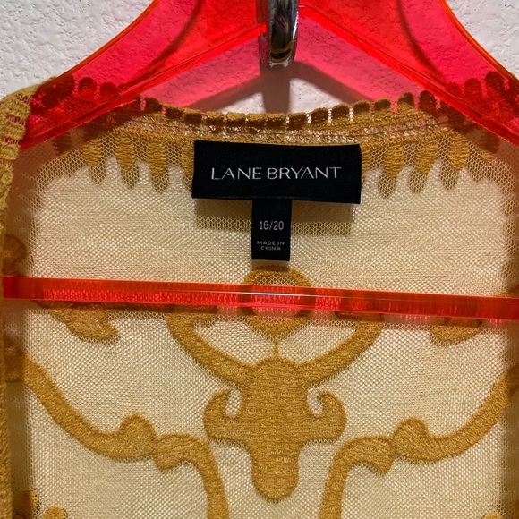 ❌SOLD❌NWOT Lane Bryant Yellow Boho Duster size 18/20 extra large - Picture 3 of 4